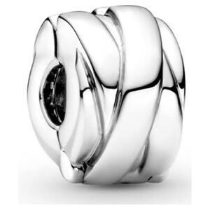 Pandora Polished Silver Twisted Ribbons Charms